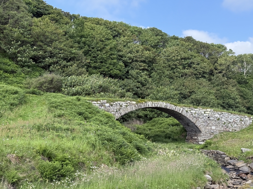 The old stone harbour and bridge at Latheronwheel, Caithness