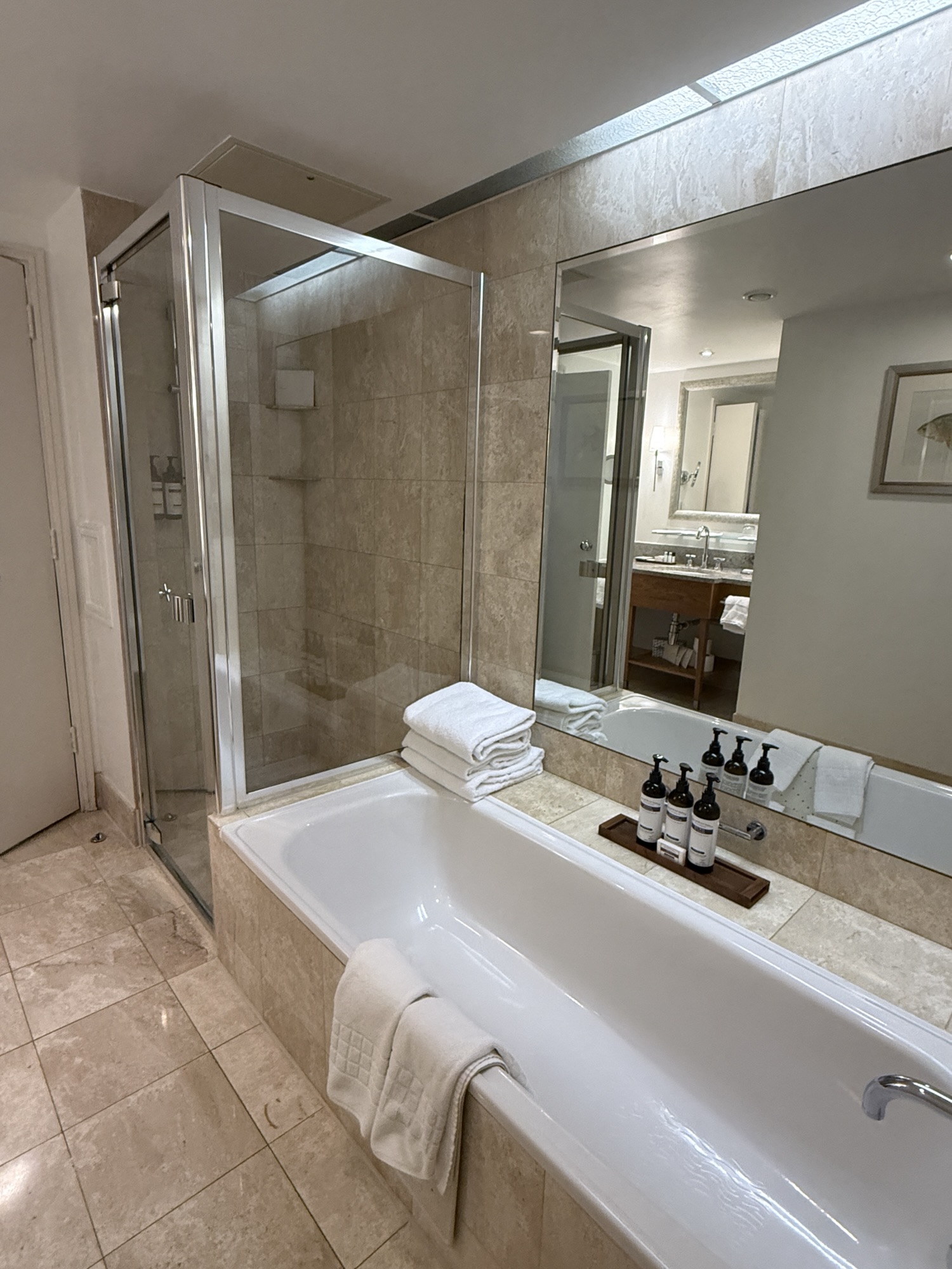 The bedroom of our suite at the Hyatt Regency Birmingham.