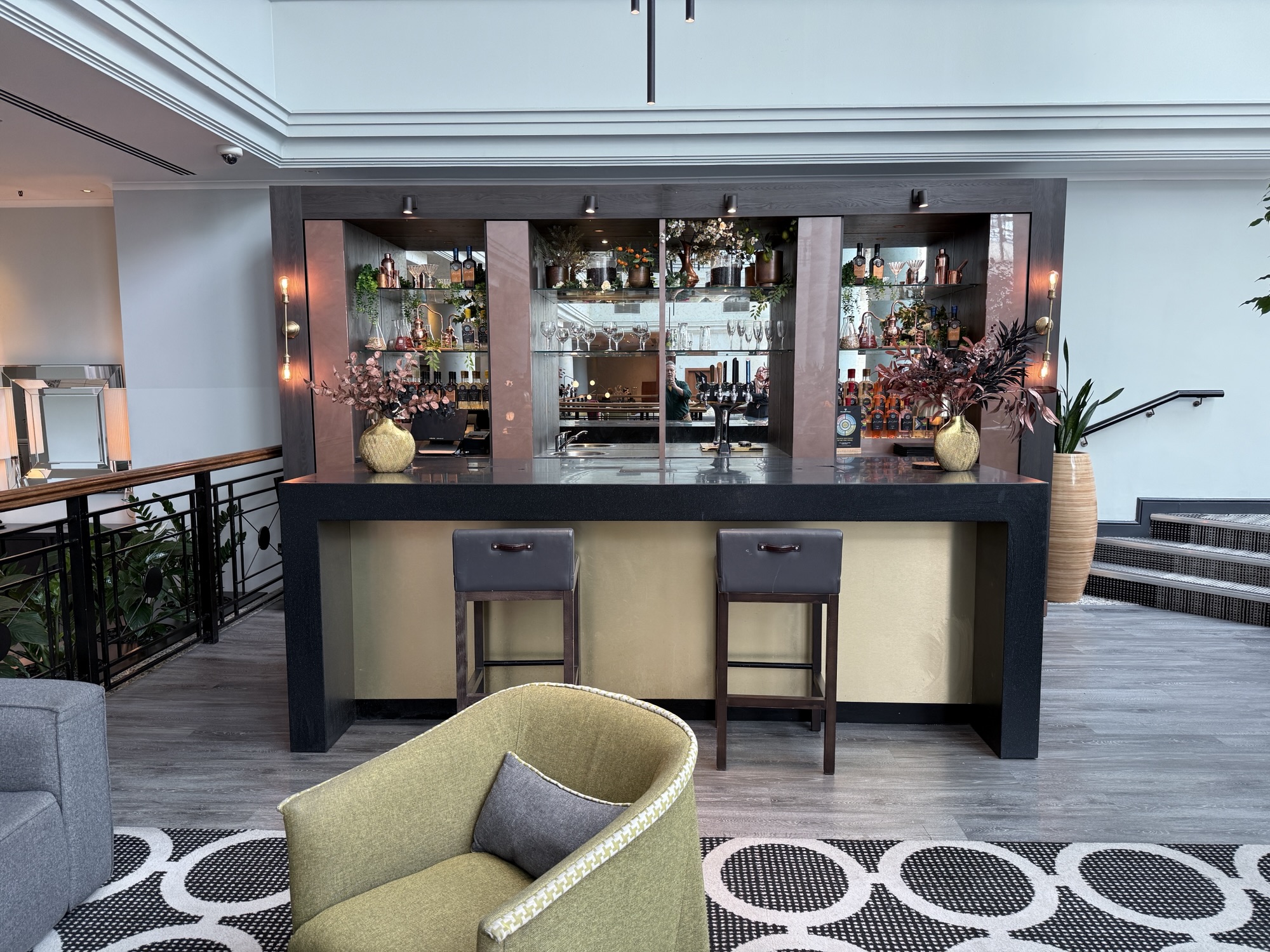 The lobby of the Hyatt Regency Birmingham.